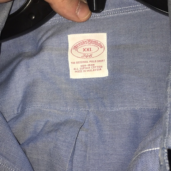 Light Blue 2XL Brooks Brothers Button Down - Picture 2 of 5